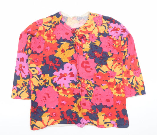 Susan Bristol Women’s Multicoloured Floral Button-Up Top L