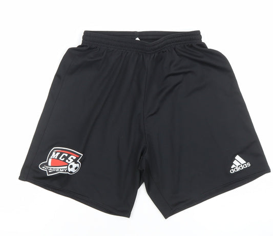 adidas Men's Black Small Athletic Football Shorts