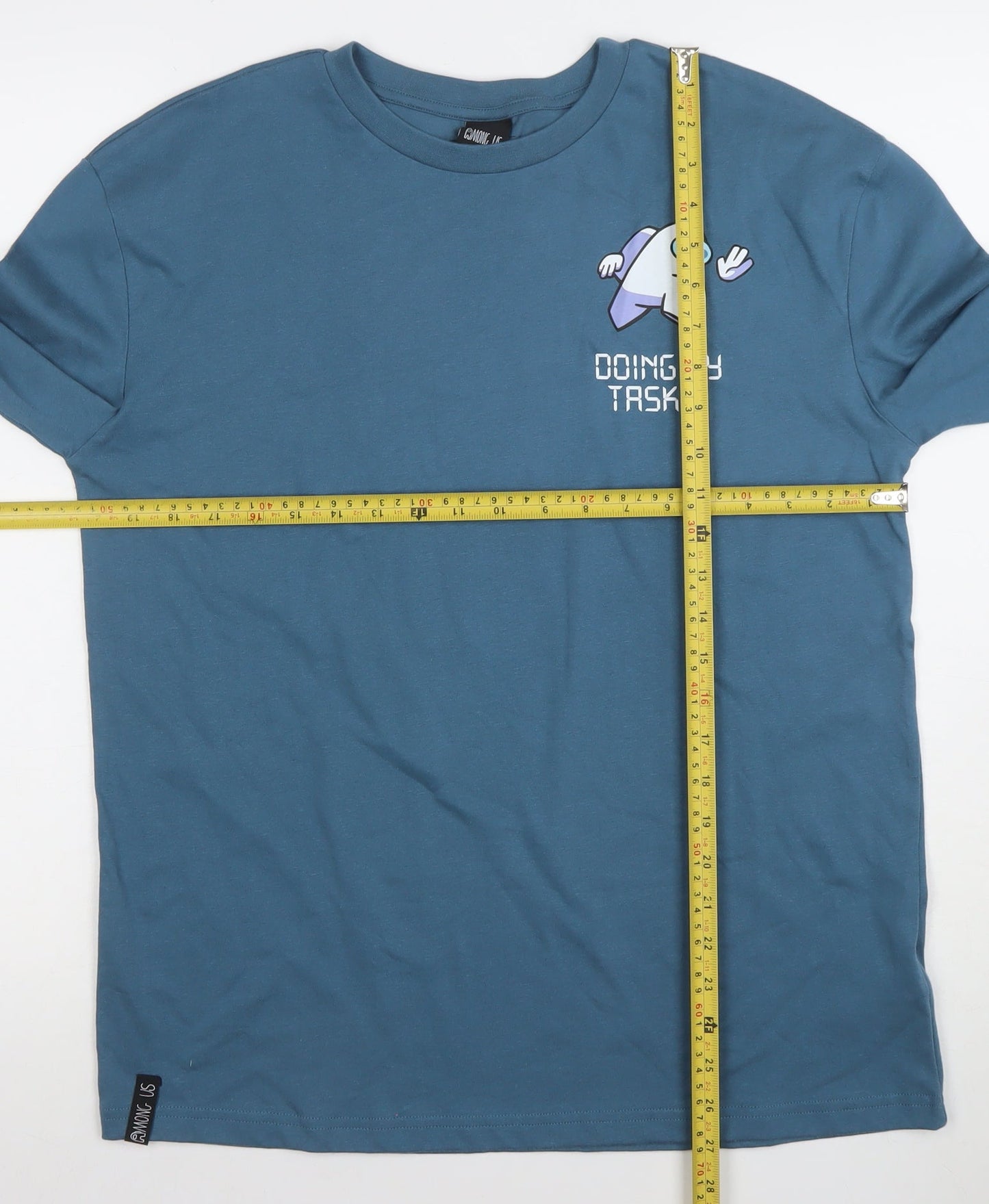 Marks and Spencer Boys Blue Among Us Long Sleeve Graphic T-Shirt 8-9 Years