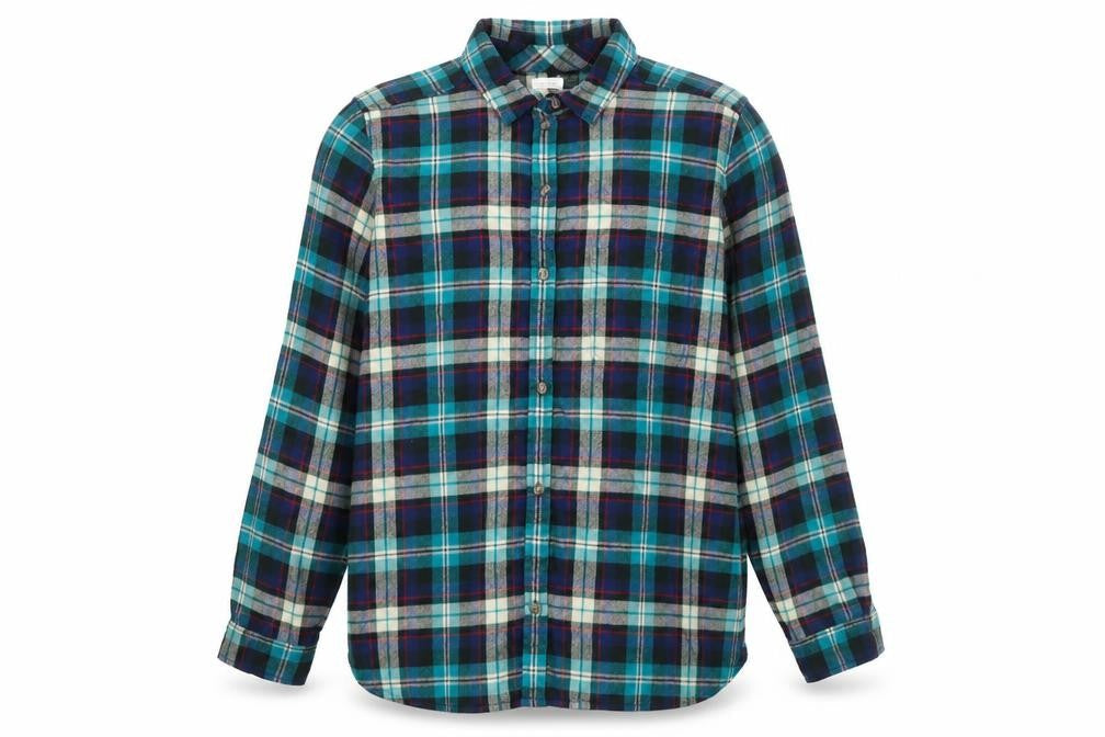 American Eagle Men's Multicoloured XL Flannel Check Button-Up Shirt