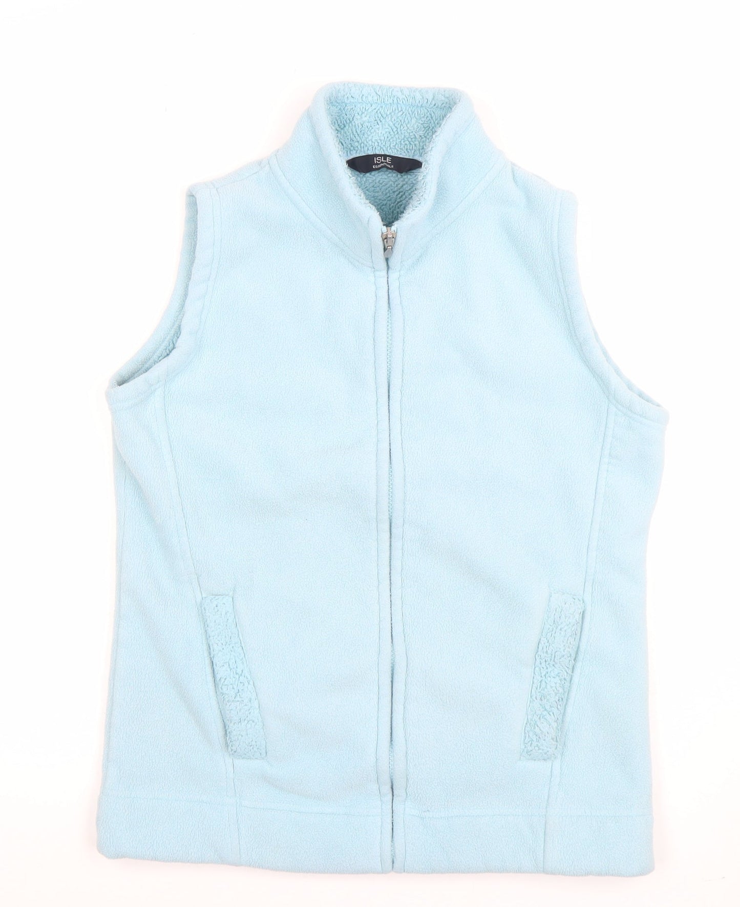 ISLE Essentials Women's Blue Fleece Bodywarmer Waistcoat Size 10–12