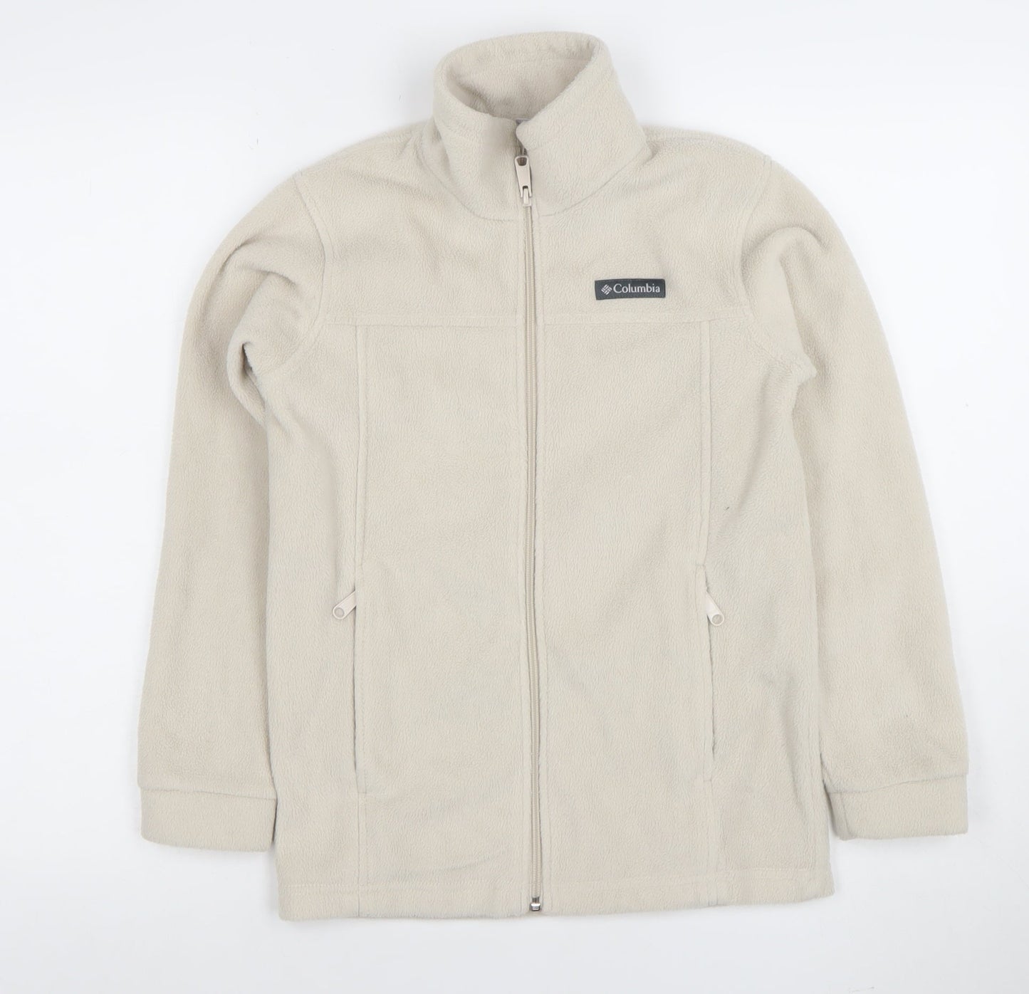 Columbia Womens Beige Fleece Full Zip Jacket Size M