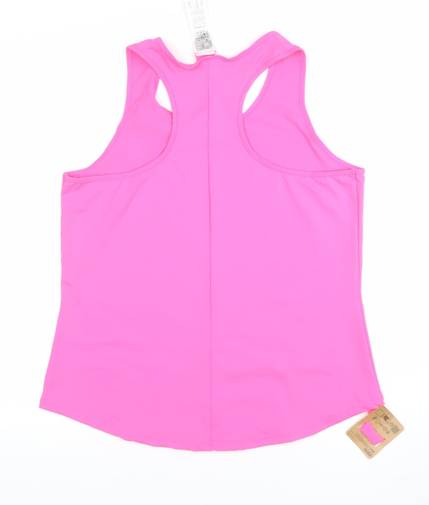 Decathlon Women's Pink Racerback Tank Top XL Lightweight Quick Dry