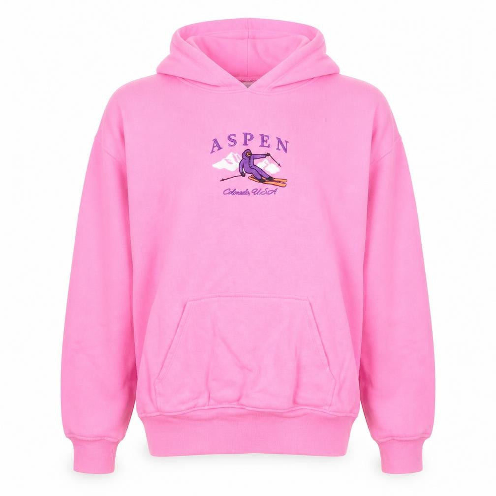 H&M Divided Women Pink Aspen Graphic Pullover Hoodie Size S