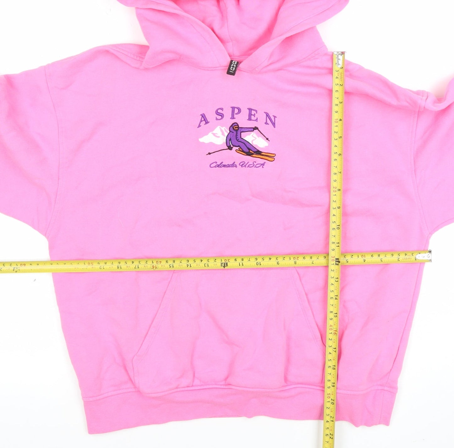 H&M Divided Women Pink Aspen Graphic Pullover Hoodie Size S