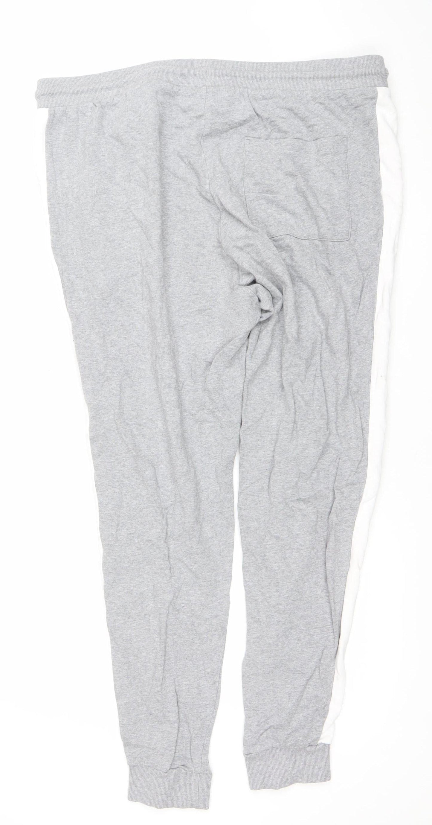 ASOS Men’s Grey 3XL Jogger Trousers with White Stripe
