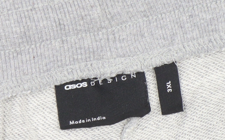 ASOS Men’s Grey 3XL Jogger Trousers with White Stripe