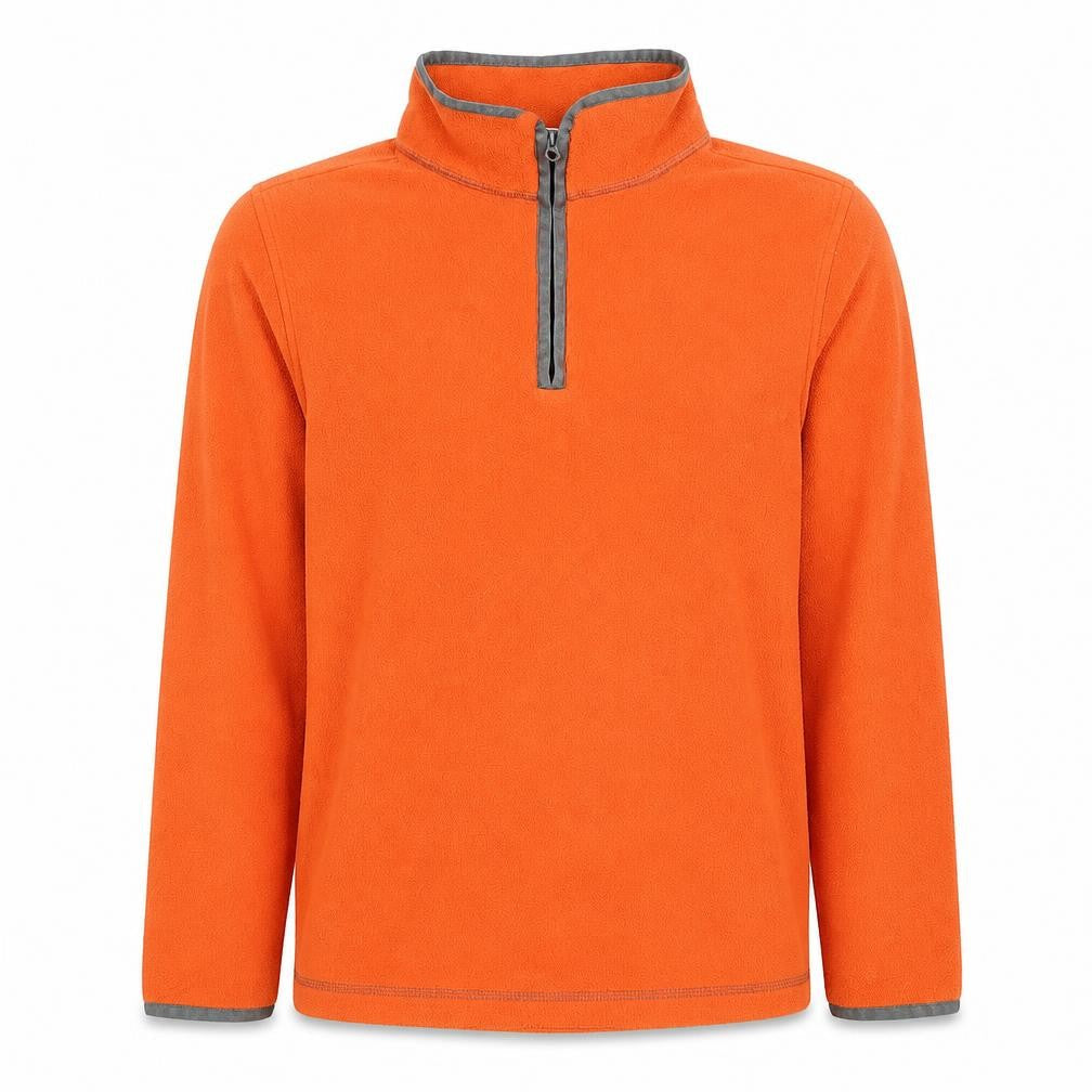 Lands’ End Boys Orange Fleece Half Zip Sweatshirt 12-14 Years