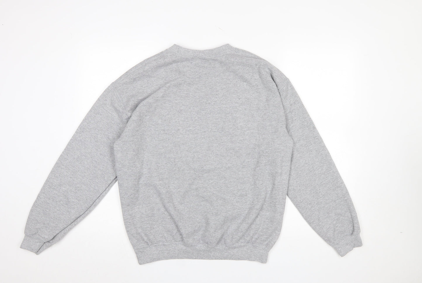 Topshop Women Grey Tiger Embroidered Pullover Sweatshirt M
