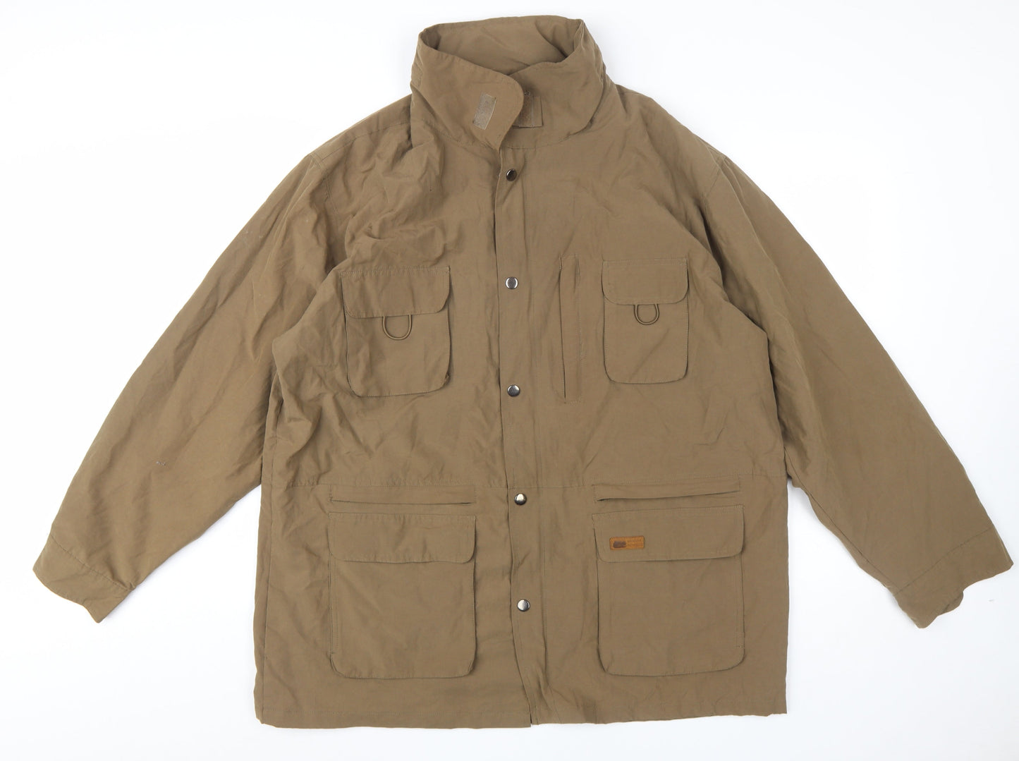 Atlas For Men Brown XL Outdoor Jacket Cotton Blend Windproof