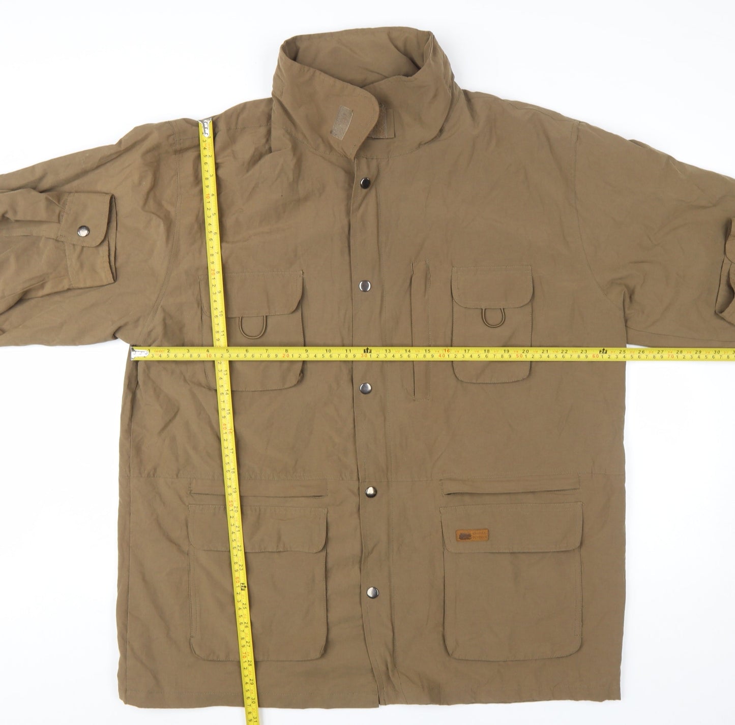 Atlas For Men Brown XL Outdoor Jacket Cotton Blend Windproof