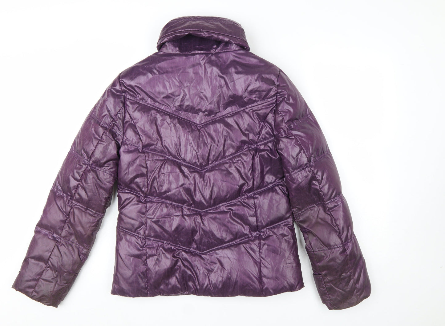 COCORO Women’s Purple Short Puffer Jacket Size 10 Polyester Lined