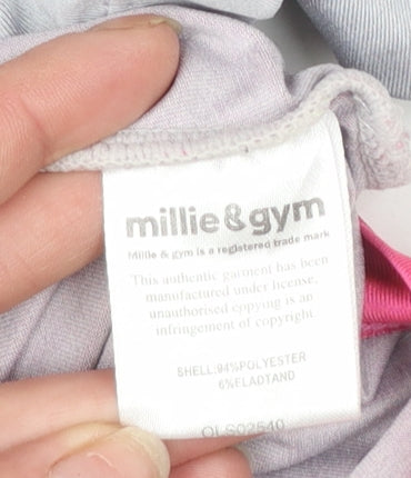 Millie & Gym Women’s Pink Ombre Activewear T-Shirt Size M