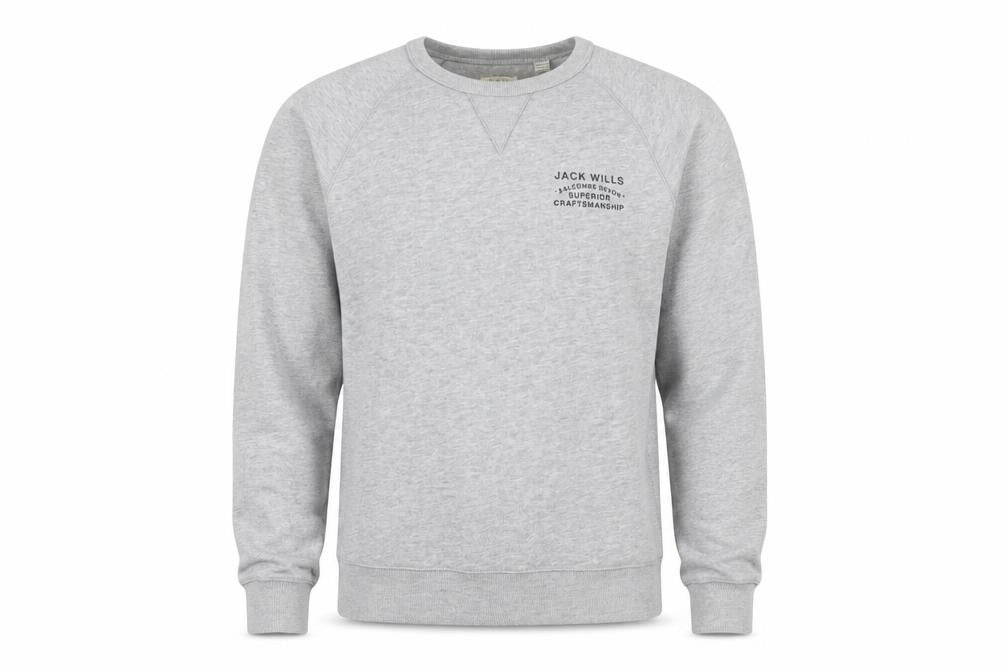 Jack Wills Men's Grey Small Pullover Crew Neck Sweatshirt