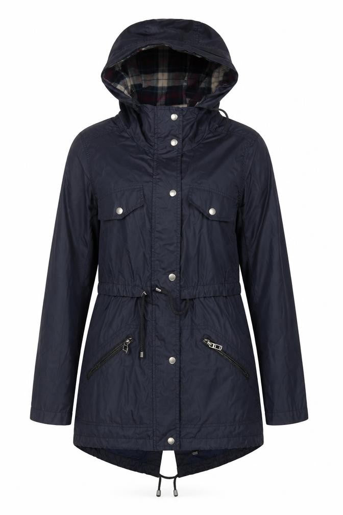 Atmosphere Women's Blue Hooded Parka Jacket Size 6 Regular