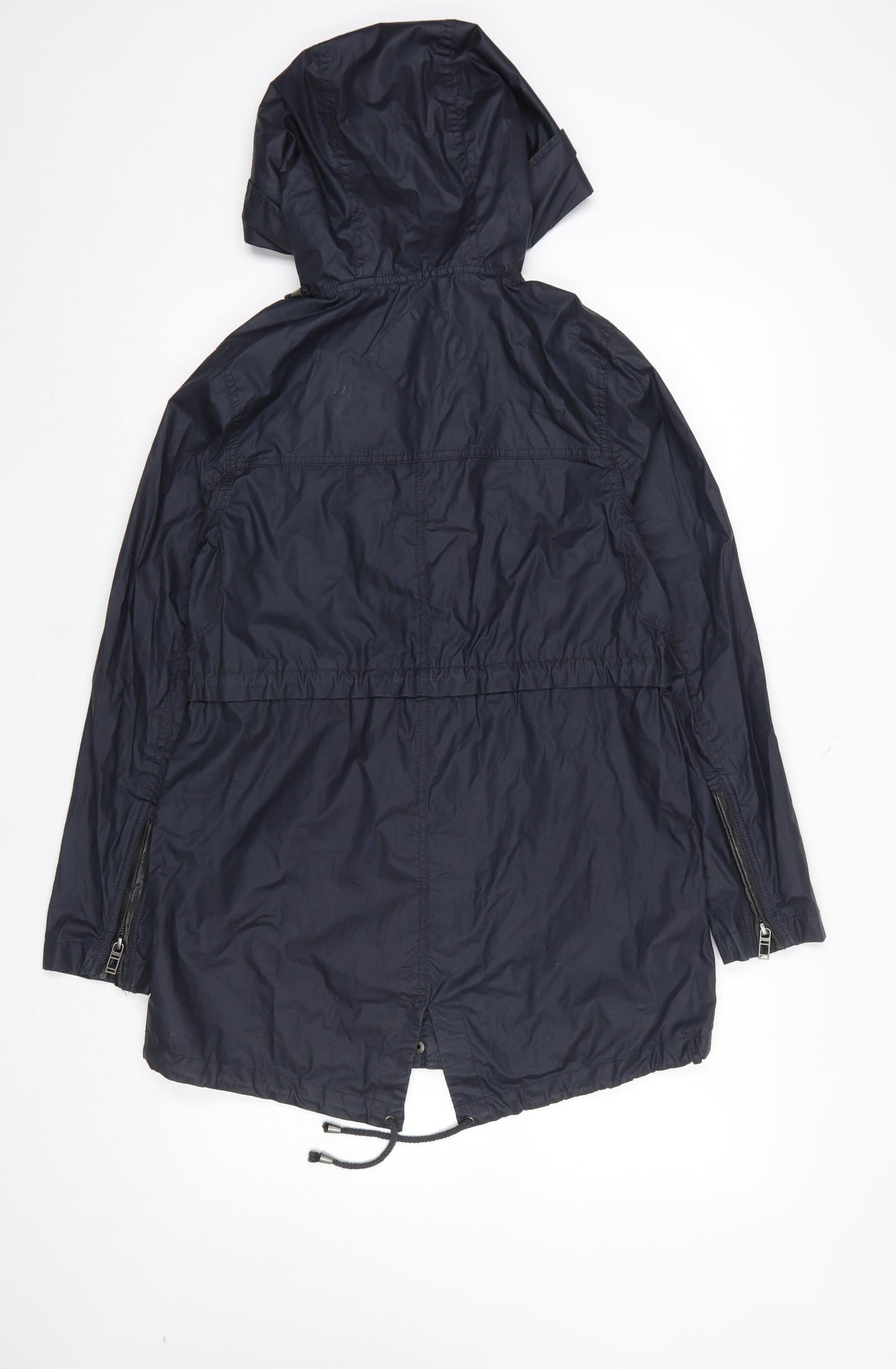 Atmosphere Women's Blue Hooded Parka Jacket Size 6 Regular