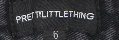 PrettyLittleThing Women’s Black Denim Cut-Off Shorts Size 6