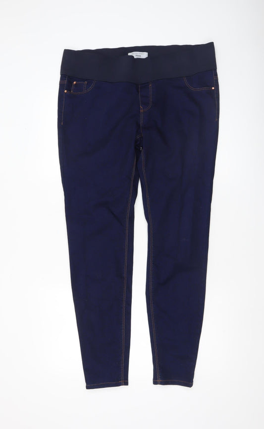 New Look Women's Blue Maternity Jegging Jeans Size 14 Slim Fit