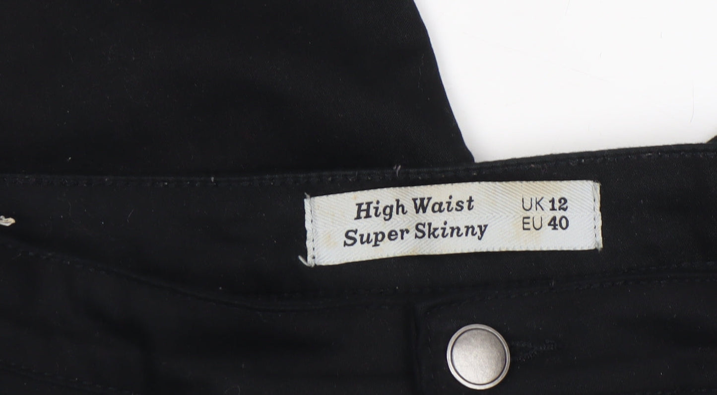 New Look Women’s Black High Waist Super Skinny Trousers UK 12