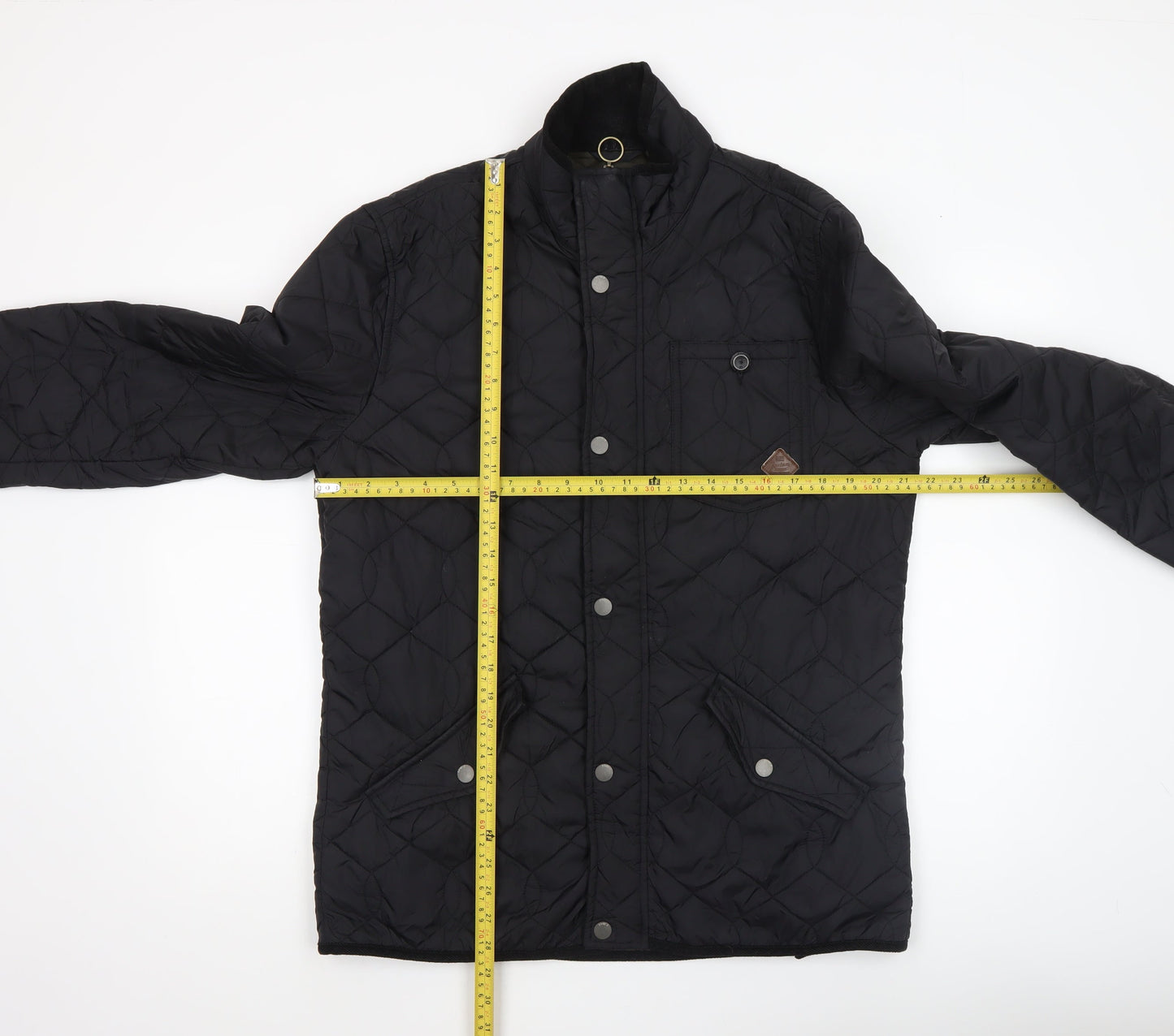 Next Men's Black Quilted Nylon Jacket M Casual Outdoor Style