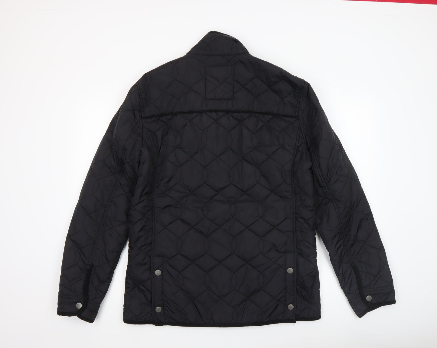 Next Men's Black Quilted Nylon Jacket M Casual Outdoor Style