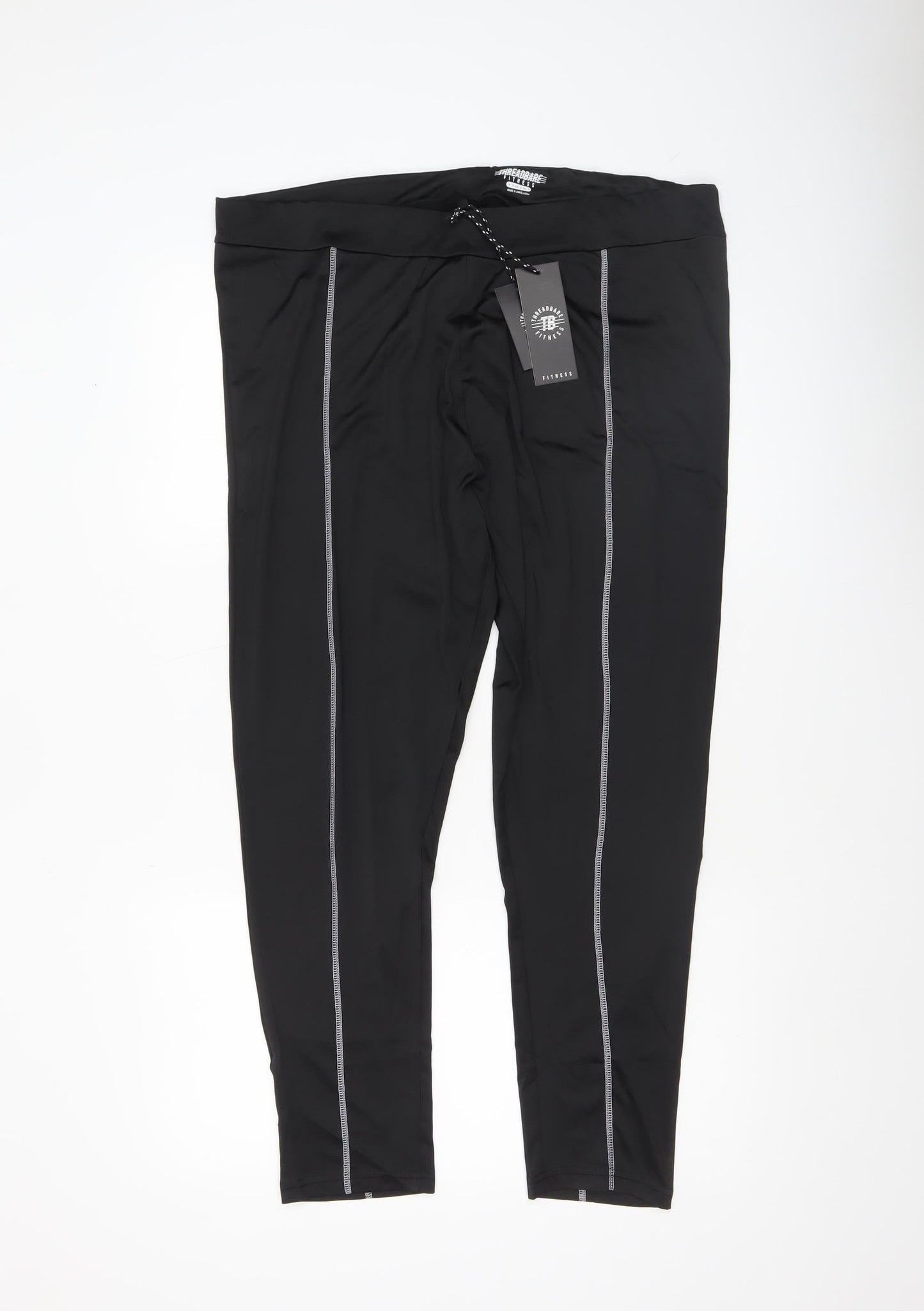 Threadbare Women Black Size 20 Leggings Fitness Activewear