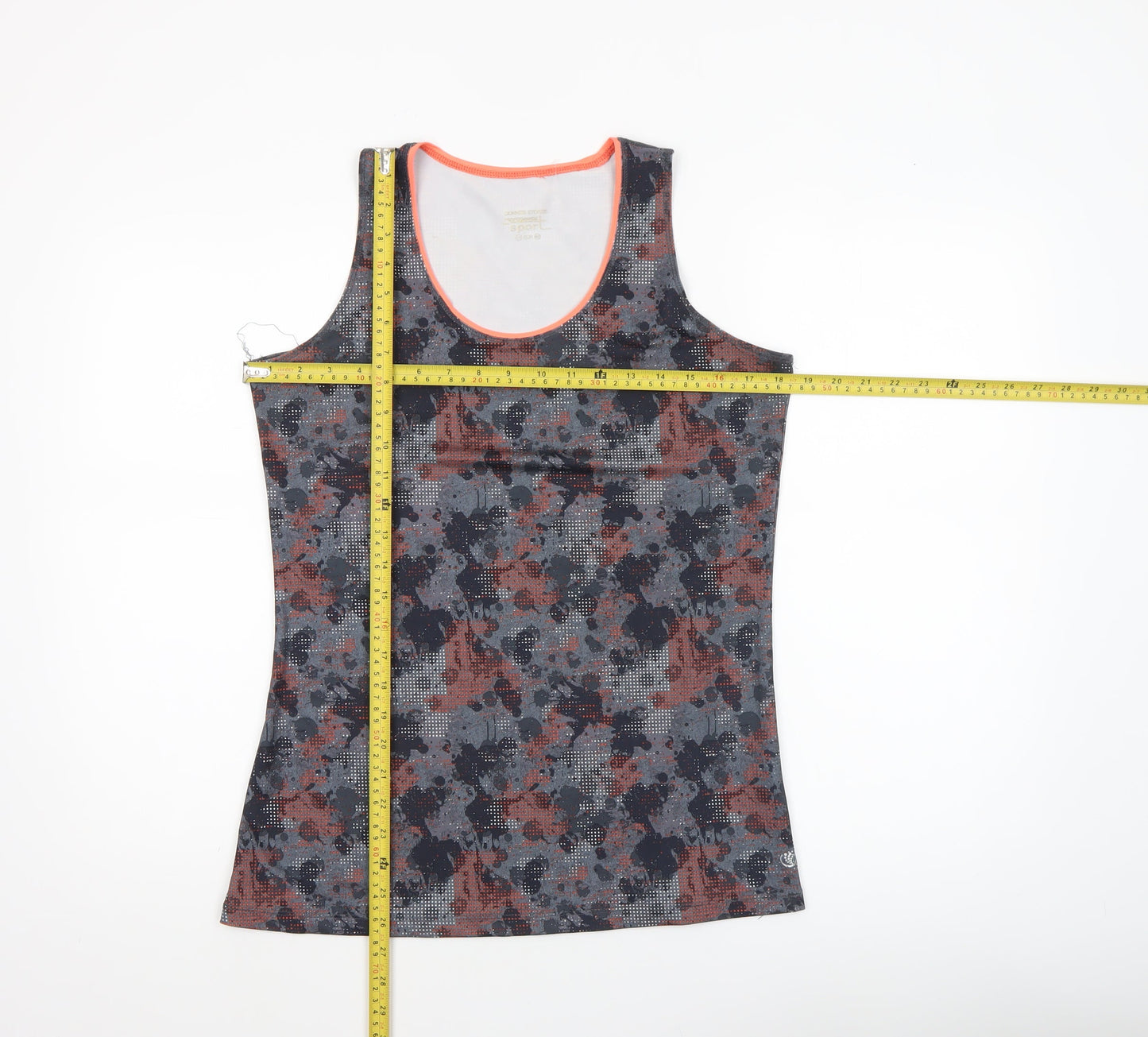 Dunnes Stores Womens Multicoloured Stretch Tank Top Size 12