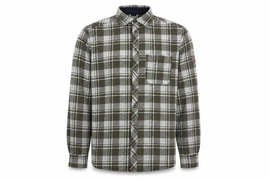 Helly Hansen Men's Green Check Flannel Long Sleeve Button-Up Shirt Size M