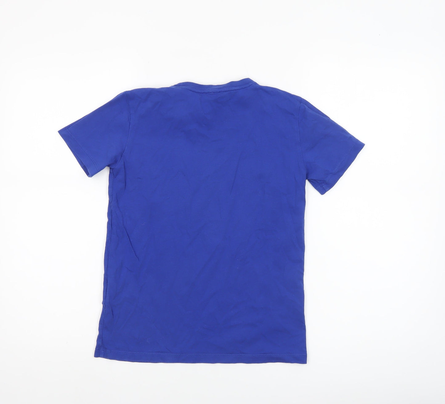 Emporio Armani Boys Blue 12 Years EA7 Cotton Logo T-Shirt