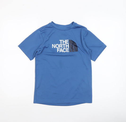 The North Face Boys Blue Short Sleeve Polyester Active T-Shirt Size 10