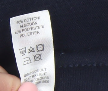 Dunnes Stores Boys Blue Cargo Shorts 27in Elastic Waist Casual Summer