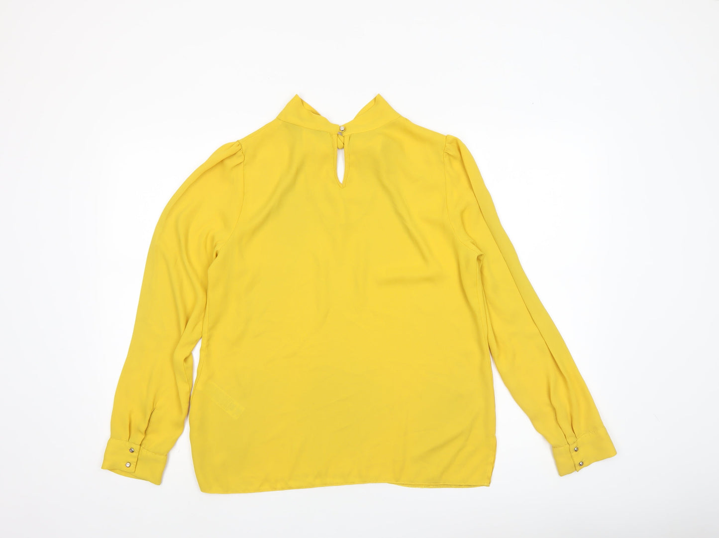 Dorothy Perkins Women Yellow Long Sleeve Tunic Blouse UK 12