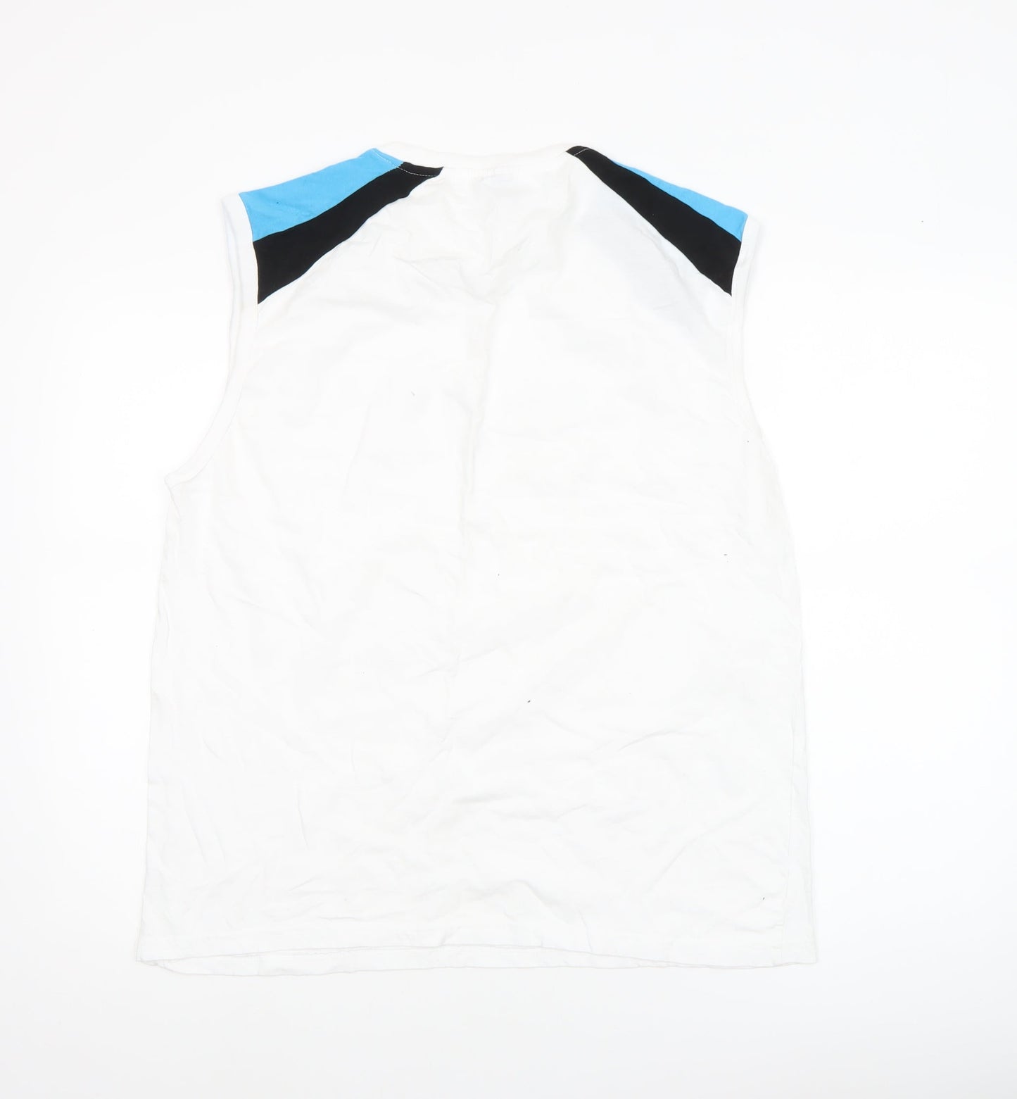 Roly Men’s White Colourblock Sleeveless Casual Top XL