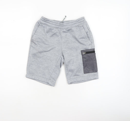 The North Face Boys Grey Fleece Sweat Shorts Size L Activewear