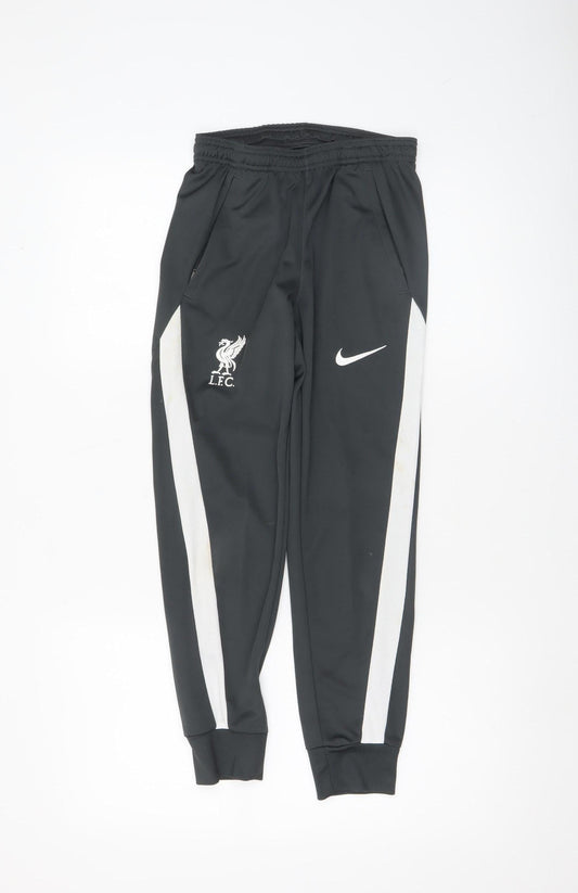 Nike Boys Black Liverpool FC Dri-Fit Track Pants 10-11 Years