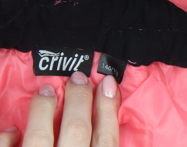 Crivit Girls Pink 146 Snow Pants Insulated Waterproof Ski Trousers