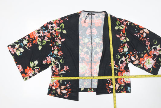 Bershka Womens Multicoloured Floral Kimono Blouse M