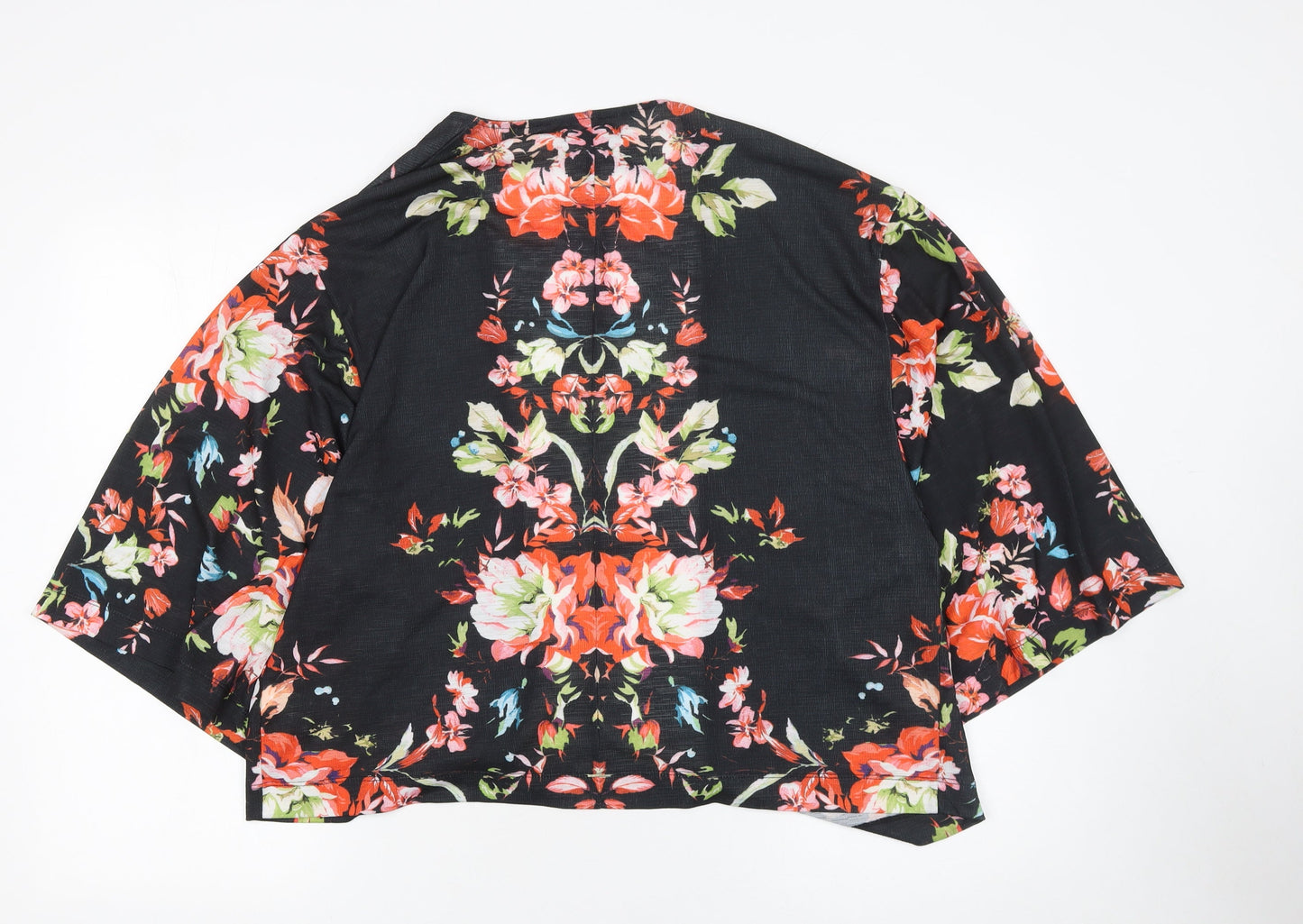 Bershka Womens Multicoloured Floral Kimono Blouse M