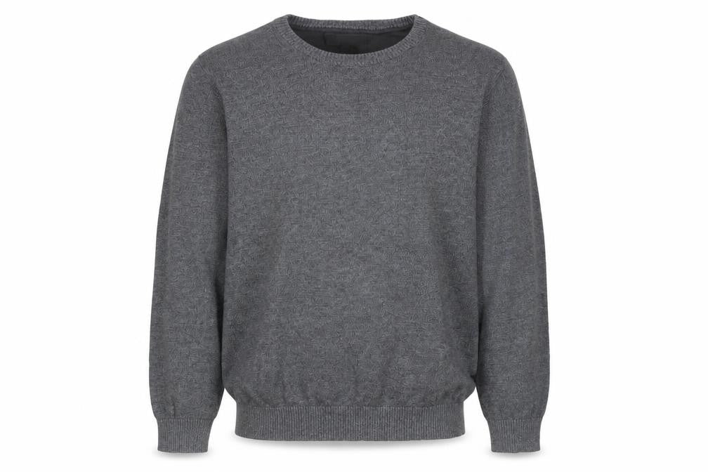 Jack & Jones Men’s Grey Cotton Crew Neck Pullover Jumper L