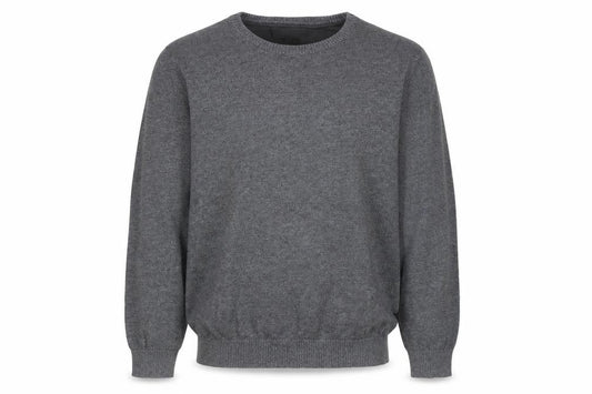 Jack & Jones Men’s Grey Cotton Crew Neck Pullover Jumper L