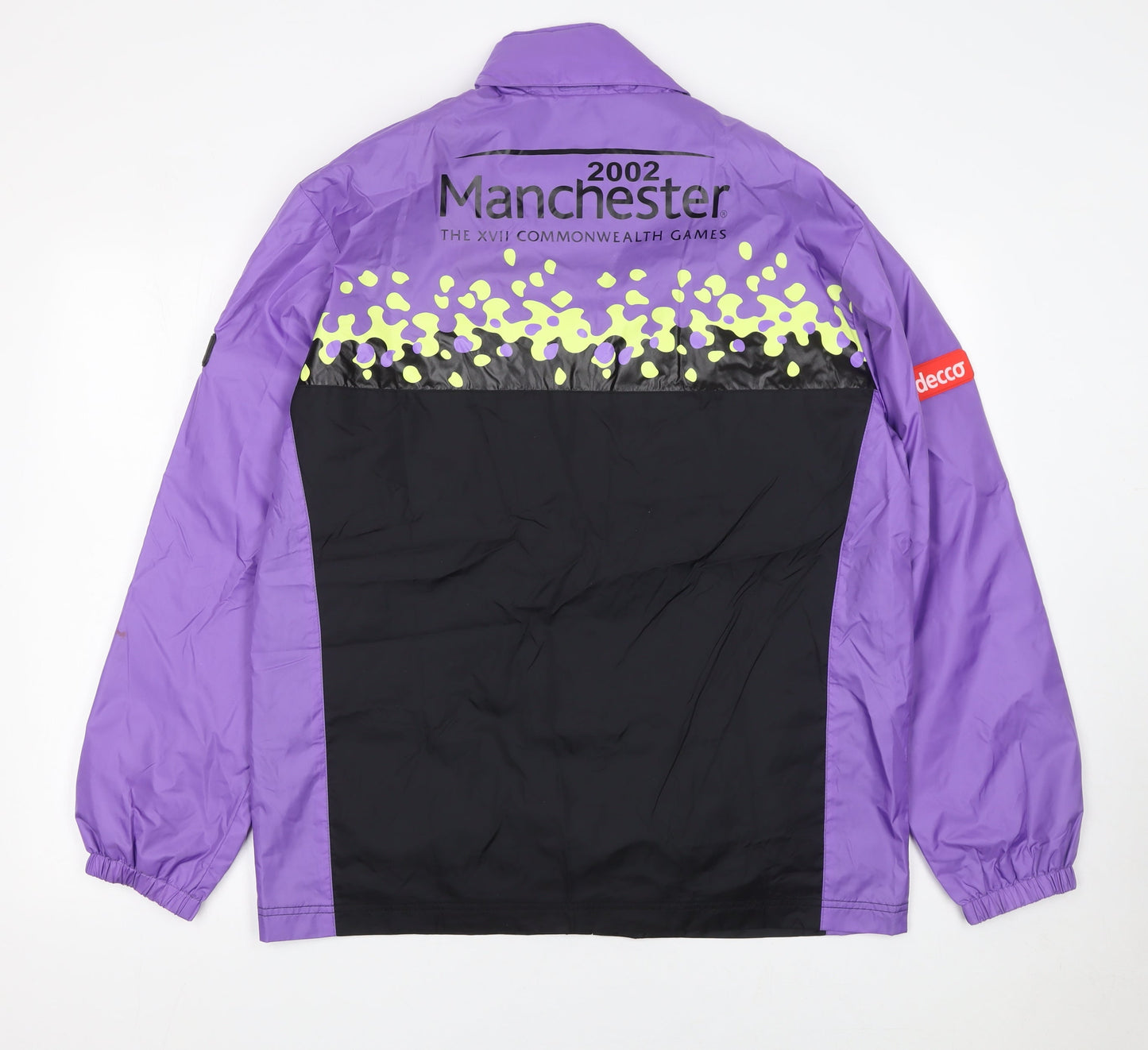 George ASDA Men's Purple & Black Windbreaker Jacket Size S Manchester 2002