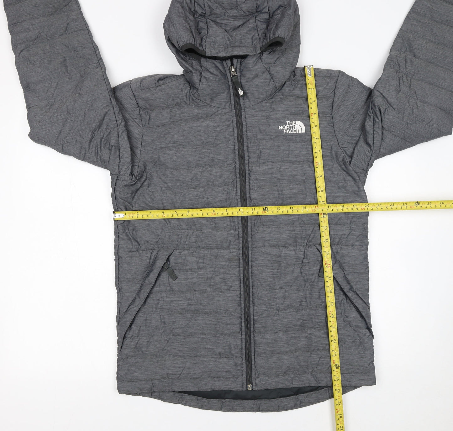 The North Face Boys Grey XL Hooded Down Puffer Jacket