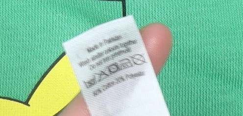 Pokémon Boys Green Pikachu Sweatshirt 14-15 Years Pullover Crew Neck