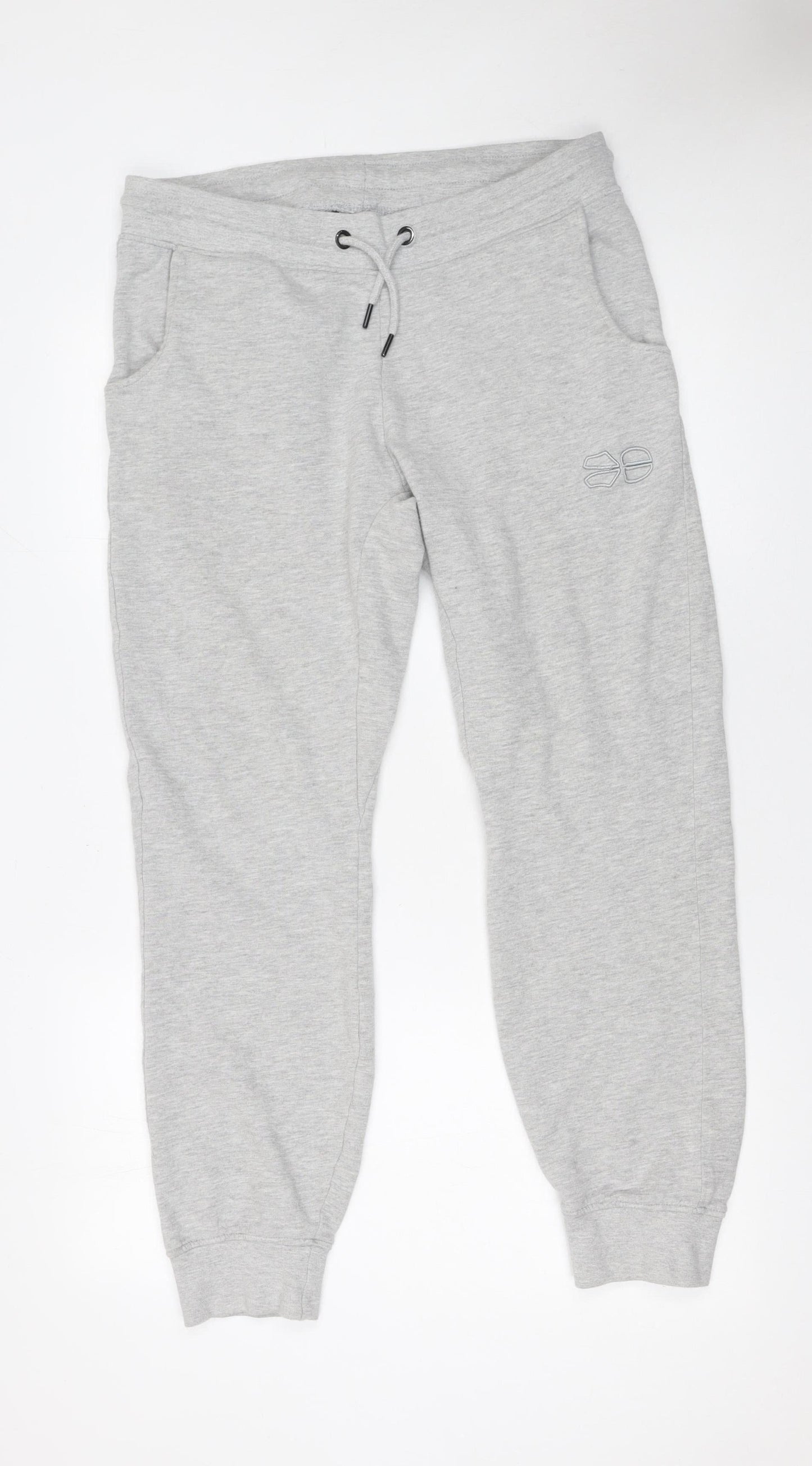 Crosshatch Men's Grey Jogger Trousers Size M Casual Regular Fit