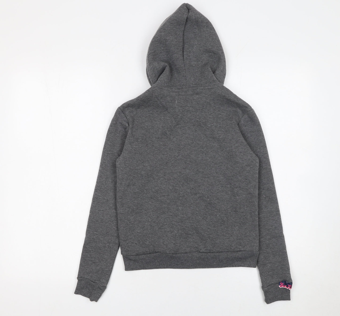 Sun Kissed Girls Grey Full Zip Hoodie Jamaica Heart Graphic 6-8 Years