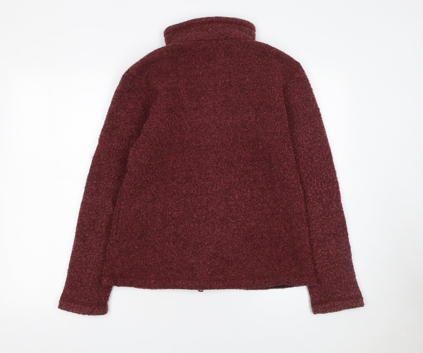 Maui Womens Red Full Zip Fleece Jacket Size 10