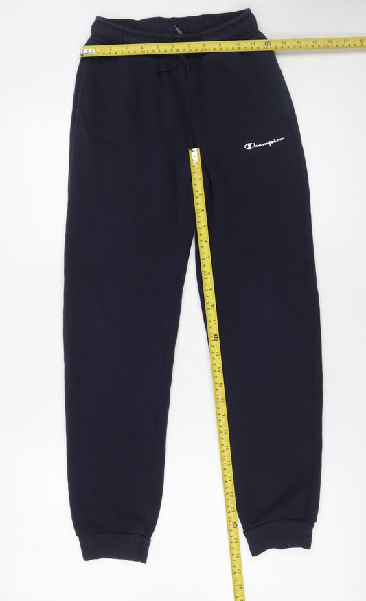 Champion Boys Blue Fleece Jogger Trousers Size 11-12 Years