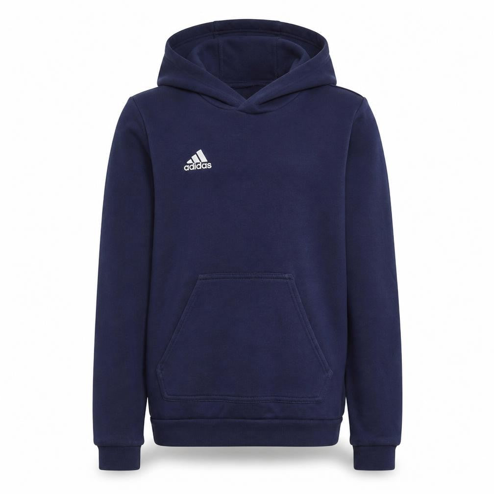 Adidas Boys Blue Pullover Hoodie 9-10 Years Regular Fit Fleece Sweatshirt