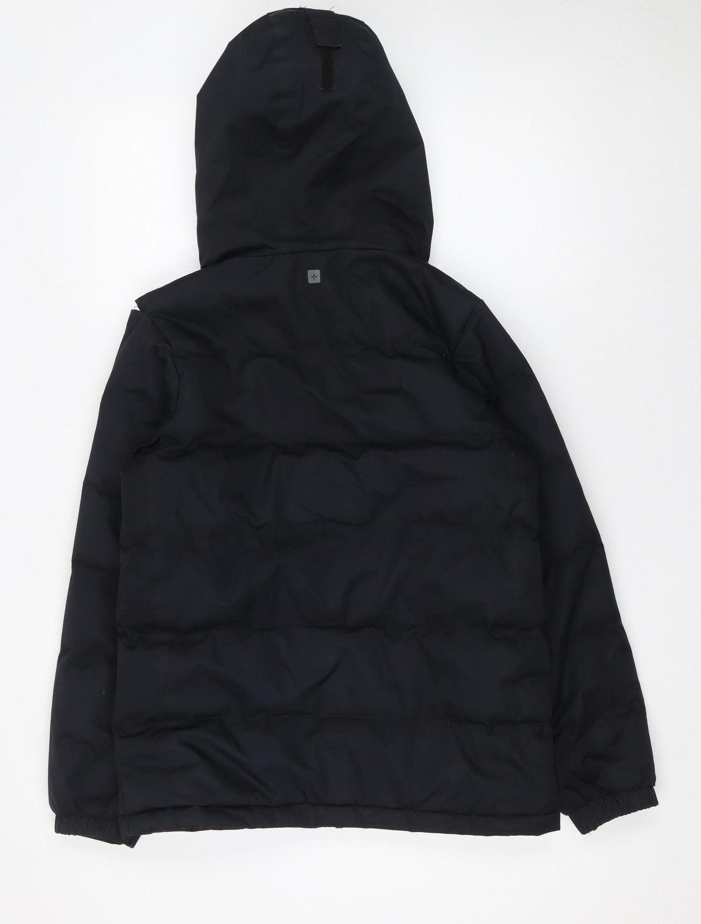 Mountain Warehouse Boys Black 13 Years Hooded Puffer Jacket Winter Coat