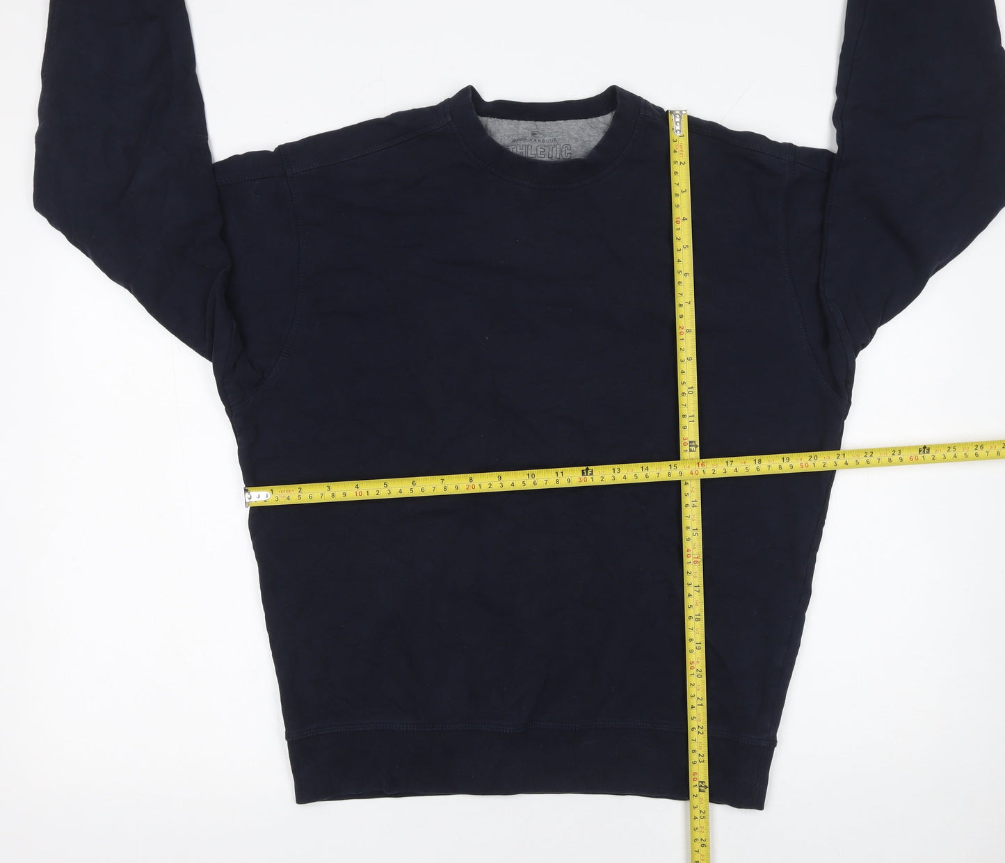 Marks and Spencer Men's Blue Small Crew Neck Cotton Sweatshirt